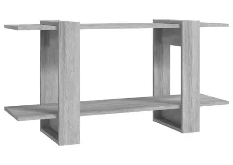 Bibliotecă, gri sonoma, 100x30x51 cm, lemn compozit - 2/5