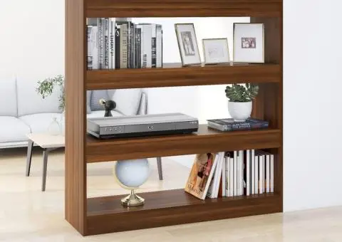 Bibliotecă/Separator cameră, stejar maro, 100x30x103 cm - 1/5
