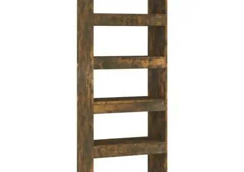 Bibliotecă/Separator stejar afumat 60x30x166 cm, lemn prelucrat - 2/5
