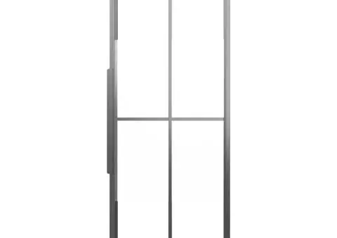 Cabină de duș, negru, 70x70x180 cm, ESG semi-mată - 5/5