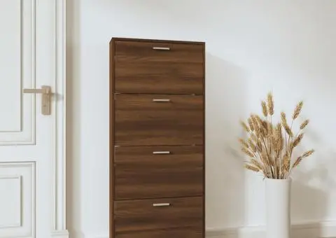 Pantofar, stejar maro, 59x17x150 cm, lemn compozit - 3/5