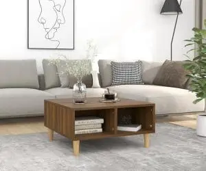 vidaXL Masă de cafea, stejar maro, 60x60x30 cm, lemn prelucrat