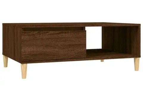 Masă de cafea, stejar maro, 90x60x35 cm, lemn compozit - 2/5