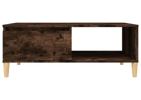 Măsuță de cafea, stejar fumuriu, 90x60x35 cm, lemn prelucrat - 5/5