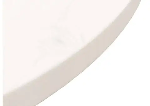 Blat de masă, alb, Ø70x2,5 cm, lemn masiv de pin - 5/5