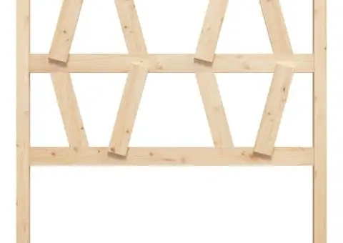 Tăblie de pat, 81x4x100 cm, lemn masiv de pin - 3/5