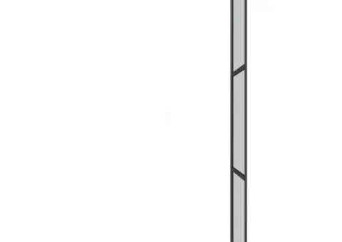 Paravan duș walk-in negru 100x195 cm sticlă ESG culoare închisă - 5/5