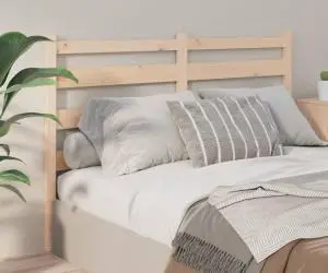 vidaXL Tăblie de pat, 126x4x100 cm, lemn masiv de pin