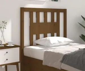 vidaXL Tăblie de pat, maro miere, 96x4x100 cm, lemn masiv de pin