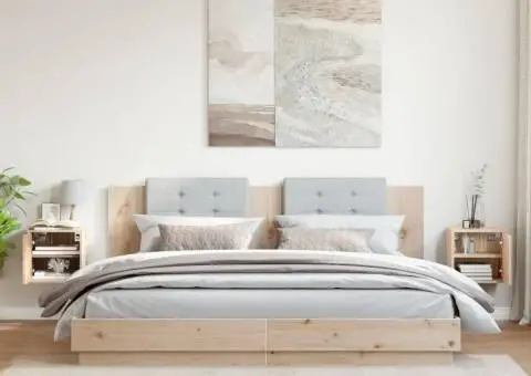 Dulapuri de perete, 2 buc., 31,5x30x30 cm, lemn masiv de pin - 3/5