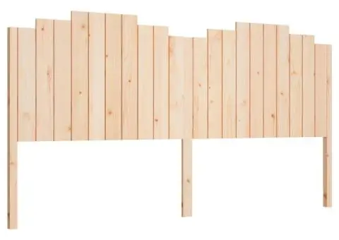 Tăblie de pat, 206x4x110 cm, lemn masiv de pin - 2/5