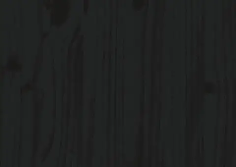 Tăblie de pat, negru, 146x4x100 cm, lemn masiv de pin - 5/5