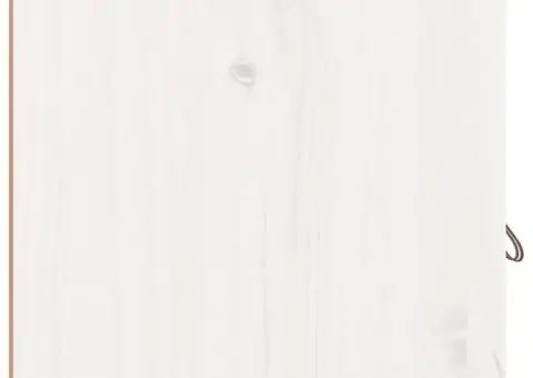 Dulap de perete, alb, 80x30x30 cm, lemn masiv de pin - 4/5