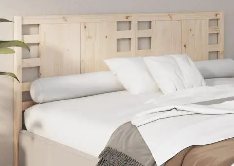 Tăblie de pat, 156x4x100 cm, lemn masiv de pin - 4/5