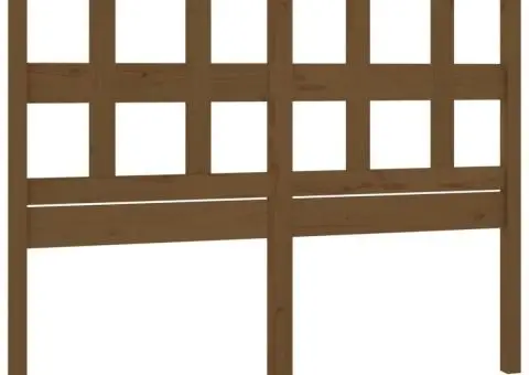 Tăblie de pat, maro miere, 205,5x4x100 cm, lemn masiv de pin - 2/5