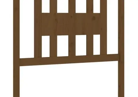 Tăblie de pat, maro miere, 106x4x100 cm, lemn masiv de pin - 2/5