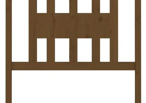 Tăblie de pat, maro miere, 106x4x100 cm, lemn masiv de pin - 3/5