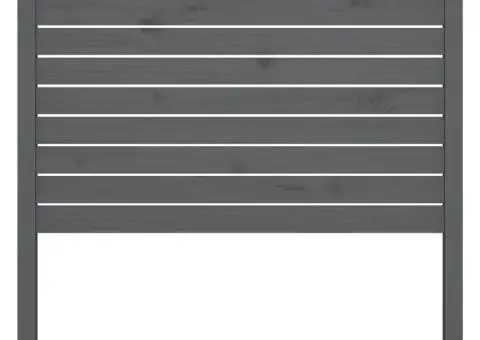 Tăblie de pat, gri, 81x4x100 cm, lemn masiv de pin - 3/5