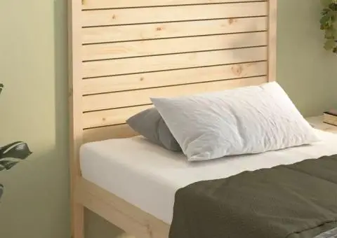 Tăblie de pat, 81x4x100 cm, lemn masiv de pin - 1/5