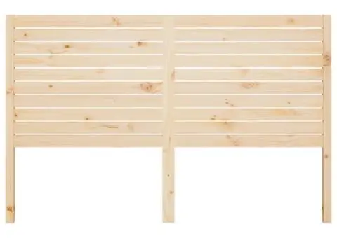 Tăblie de pat, 206x4x100 cm, lemn masiv de pin - 3/5