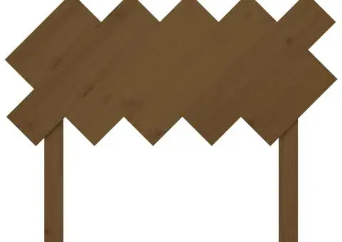 Tăblie de pat, maro miere, 104x3x80,5 cm, lemn masiv de pin - 4/5