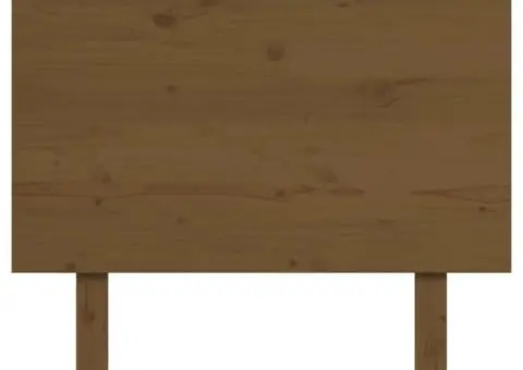 Tăblie de pat, maro miere, 94x6x82,5 cm, lemn masiv de pin - 3/5