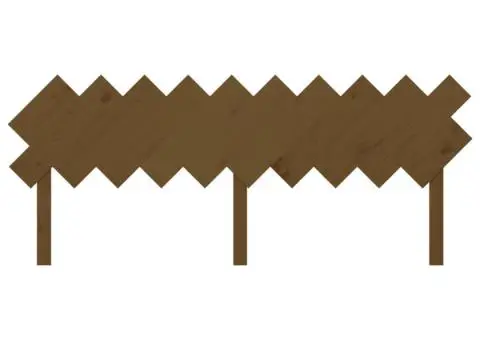 Tăblie de pat, maro miere, 196x3x80,5 cm, lemn masiv de pin - 4/5