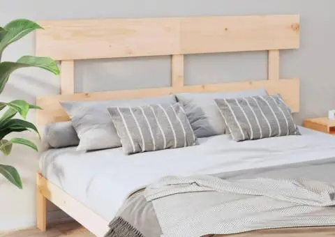 Tăblie de pat, 154x3x81 cm, lemn masiv de pin - 1/5