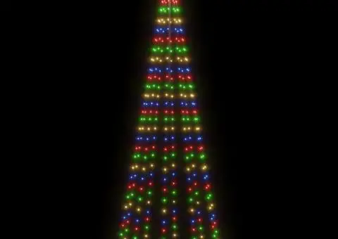 Brad de Crăciun, 310 LED-uri colorate, 300 cm, cu țăruș - 4/5