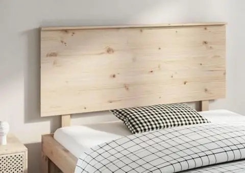 Tăblie de pat, 144x6x82,5 cm, lemn masiv de pin - 1/5