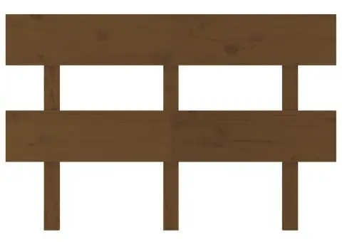 Tăblie de pat, maro miere, 138x3x81 cm, lemn masiv de pin - 3/5