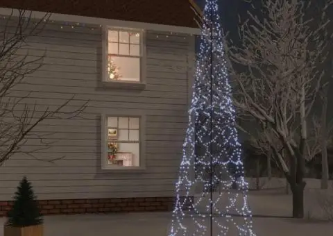 Brad de Crăciun conic, 3000 LED-uri, alb rece, 230x800 cm - 1/5