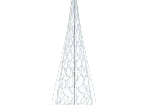 Brad de Crăciun conic, 3000 LED-uri, alb rece, 230x800 cm - 2/5