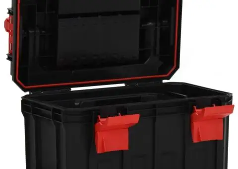 Cutie de scule, negru și roșu, 45x28x26,5 cm - 3/5