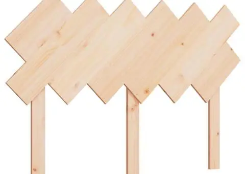 Tăblie de pat, 132x3x81 cm, lemn masiv de pin - 2/5