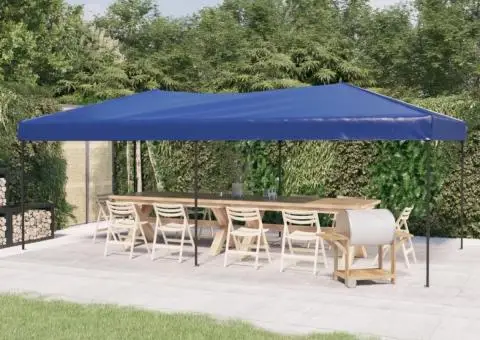 Cort pliabil pentru petreceri, albastru, 3x6 m - 1/5