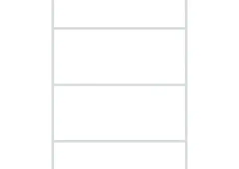 Paravan duș walk-in, alb, 115x195 cm, sticlă ESG transparentă - 3/5