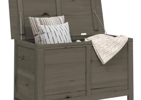 Cutie de perne de exterior maro 100x50x56 cm lemn masiv brad - 3/5