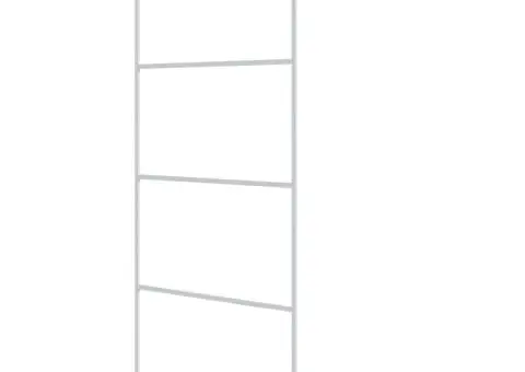 Paravan duș walk-in, alb, 90x195 cm, sticlă ESG transparentă - 2/5