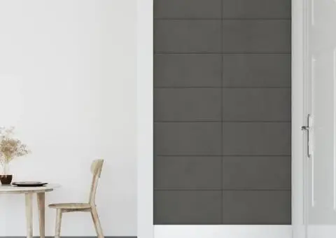 Panouri de perete 12 buc. gri deschis 60x30 cm catifea 2,16 m² - 4/5