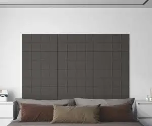 vidaXL Panouri de perete 12 buc. gri închis 60x30 cm textil 2,16 m²1