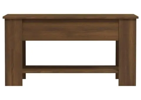 Măsuță de cafea, stejar fumuriu, 101x49x52 cm, lemn prelucrat - 4/5