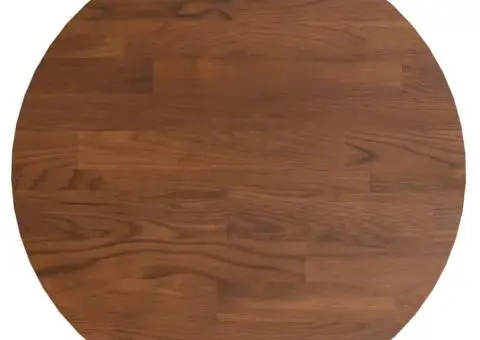 Blat de masă rotund maro închis Ø30x1,5cm lemn stejar tratat - 2/4
