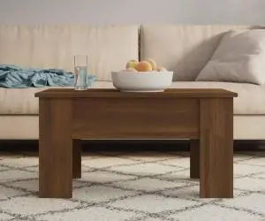 vidaXL Măsuță de cafea, stejar maro, 79x49x41 cm, lemn prelucrat