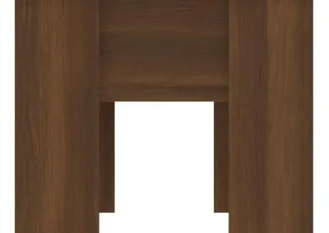 Măsuță de cafea, stejar maro, 79x49x41 cm, lemn prelucrat - 4/5