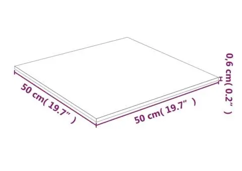 Blat de masă, transparent, 50x50 cm, sticlă securizată - 4/4