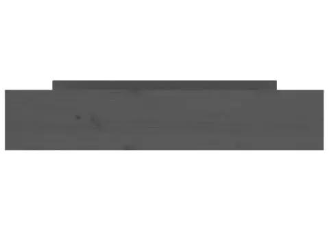 Sertare pentru pat, 2 buc., gri, lemn masiv de pin - 4/5