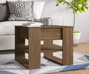 vidaXL Măsuță de cafea, stejar maro, 55,5x55x45 cm, lemn prelucrat