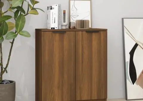 Dulap, stejar maro, 60x30x70 cm, lemn prelucrat - 1/5