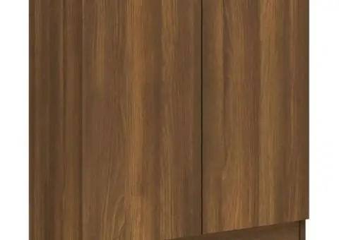 Dulap, stejar maro, 60x30x70 cm, lemn prelucrat - 2/5